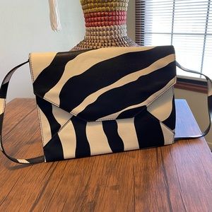London Fog Zebra Clutch